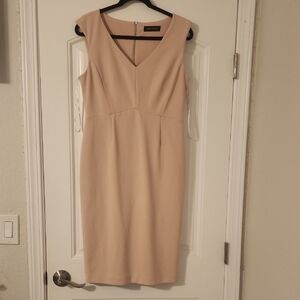Ivanka trump Nude Sleeveless Sheath Dress